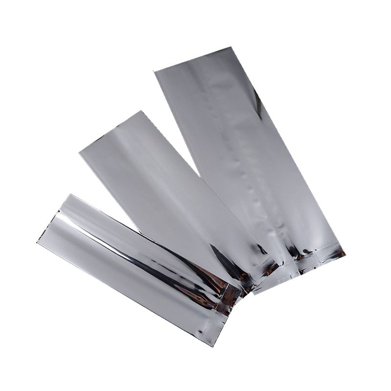 Teh aluminium foil kantung pengedap tengah dengan gusset sampingan